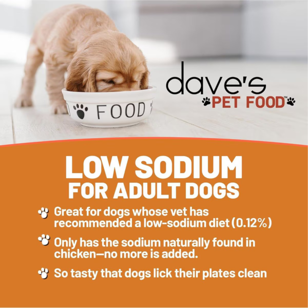 Dave s Pet Food Restricted Sodium Chicken Recipe Grain-Free Dinner Canned Dog Food, 13.2-oz For Cheap