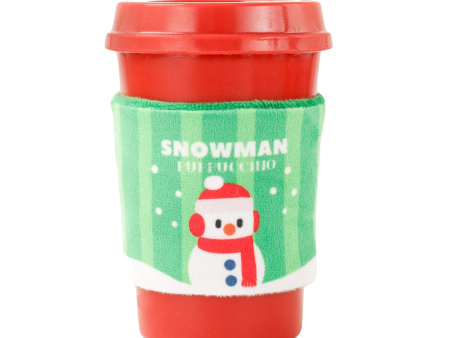 Hugsmart Pet Happy Woofmas Snowman Puppuccino Rubber Dog Toy Online Sale