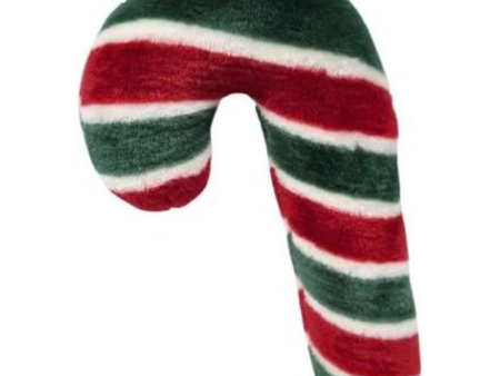 Fluff & Tuff Holiday Candy Cane 9  Plush Dog Toy For Discount