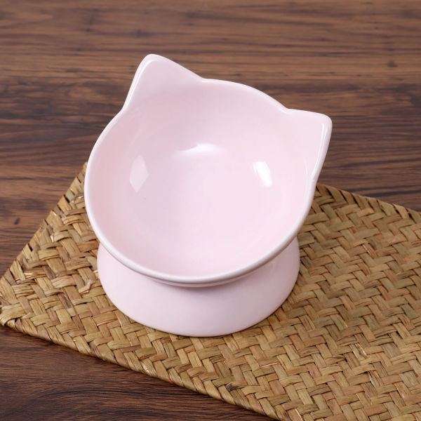 Park Life Designs Oscar Tilt Food Dish for Cats 5  Pink Fashion