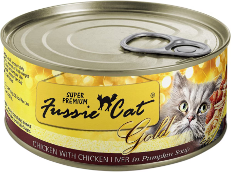 Fussie Cat Super Premium Chicken & Chicken Liver Formula in Gravy Canned Cat Food, 2.82-oz Online