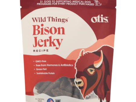 Otis Wild Things Bison Recipe Jerky Dog Treats 4 oz Online Hot Sale