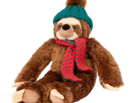 Fluff & Tuff Holiday Eddie Sloth 14  Plush Dog Toy Online Sale