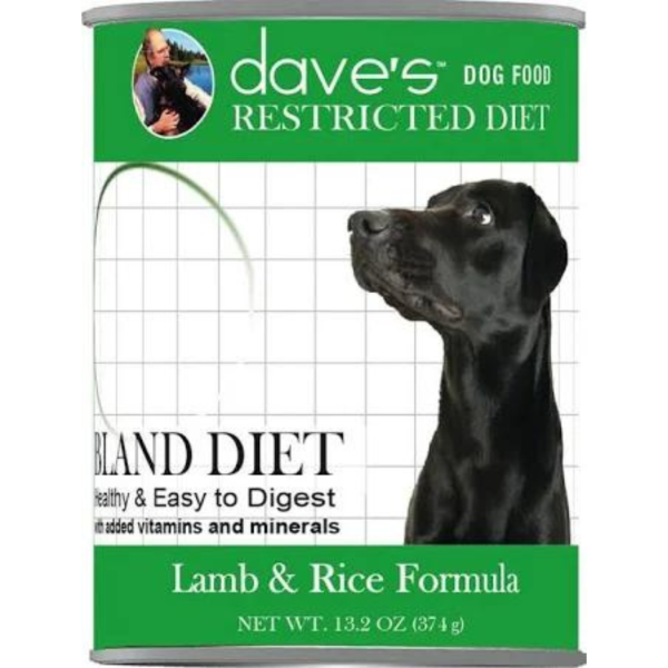 Dave s Pet Food Restricted Diet Lamb & Rice Delicate Dinner Canned Dog Food, 13-oz on Sale