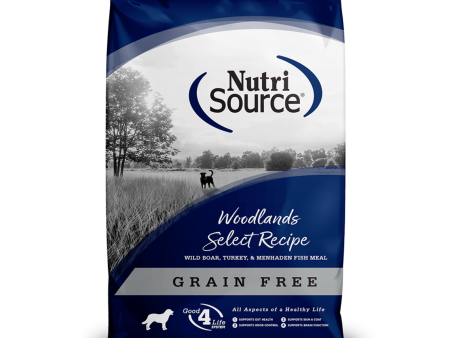 NutriSource Grain-Free Woodlands Select Formula Dry Dog Food For Discount