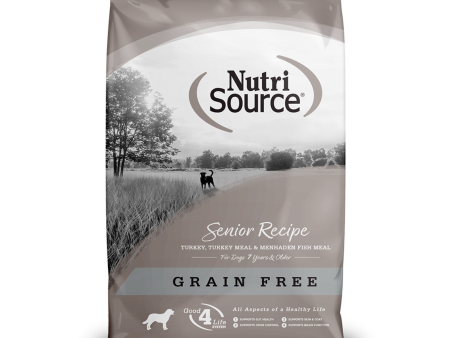 NutriSource Grain-Free Senior Formula Dry Dog Food For Discount