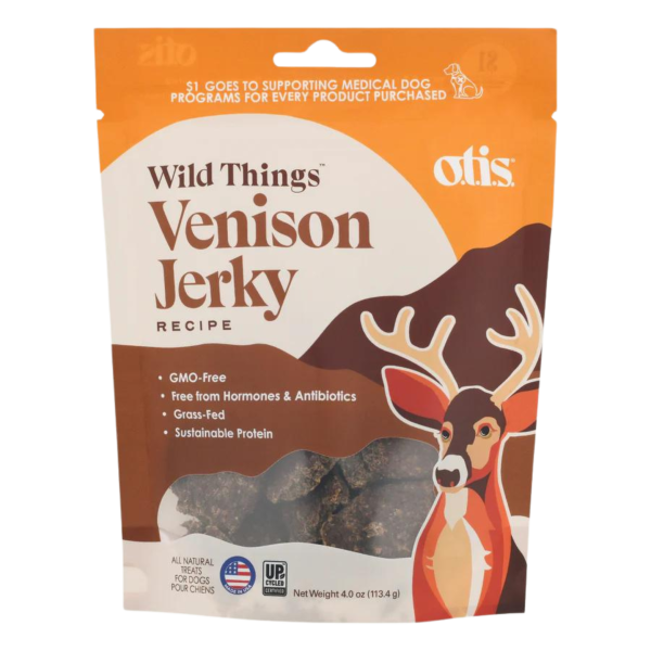 Otis Wild Things Venison Recipe Jerky Dog Treats 4 oz on Sale