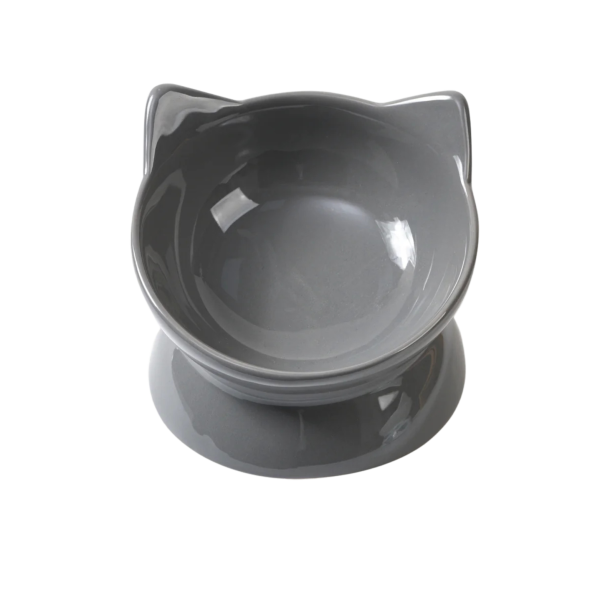 Park Life Designs Oscar Tilt Food Dish for Cats 5  Grey Cheap