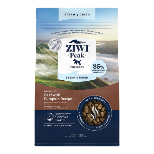 ZiwiPeak Beef with Pumpkin Steam & Dried Dog Food Fashion