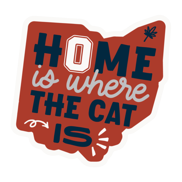 The Pet Foundry Home is Where the Cat is Vinyl Sticker Discount