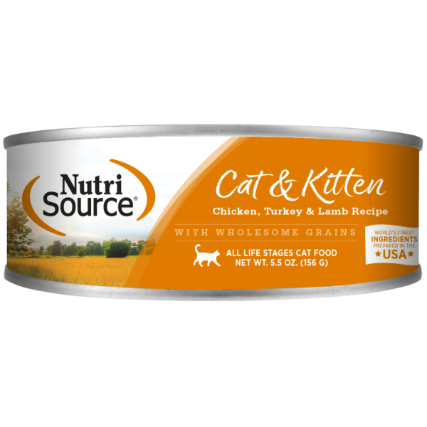 Nutrisource Chicken, Turkey, and Lamb Canned Cat Food 5.5 oz Discount