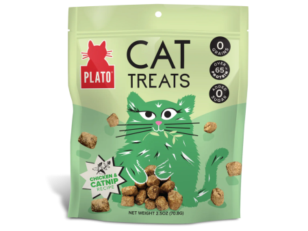 Plato Grain-Free Air Dried Chicken Catnip Cat Treats 2.5 oz Online