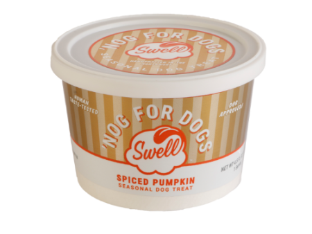 Swell Frozen Gelato Spiced Pumpkin  Nog Dog Treat 4.5 oz For Sale