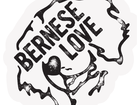 The Pet Foundry Bernese Love Vinyl Sticker Hot on Sale