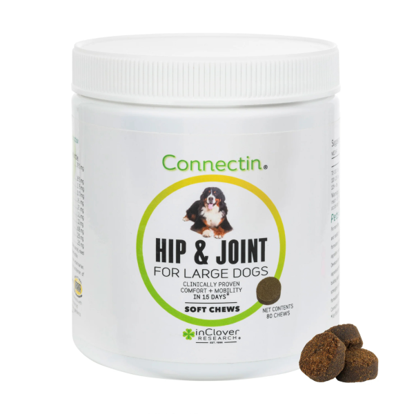 InClover Canine Large Dog Connectin Clinically Proven Hip & Joint Supplement, Soft Chews 80 ct Sale