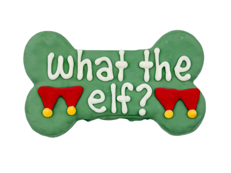 Bosco & Roxy s What the Elf? 6  Bone Holiday Gourmet Cookie Online Hot Sale