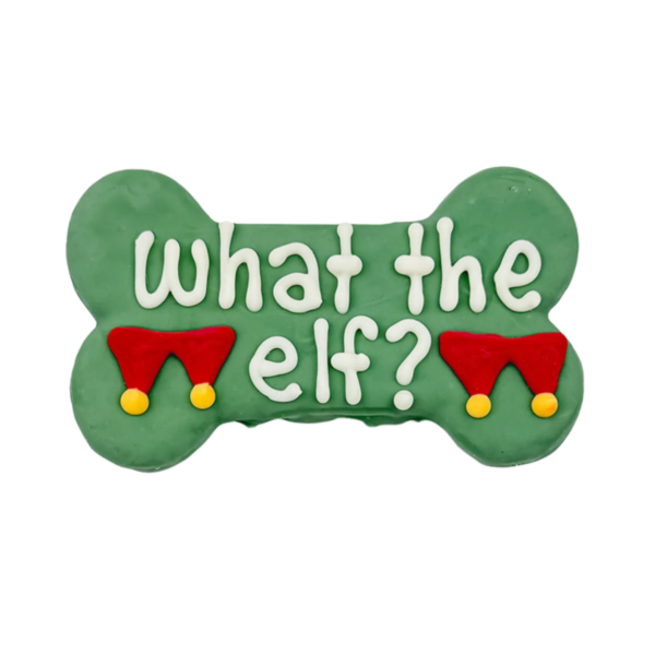 Bosco & Roxy s What the Elf? 6  Bone Holiday Gourmet Cookie Online Hot Sale