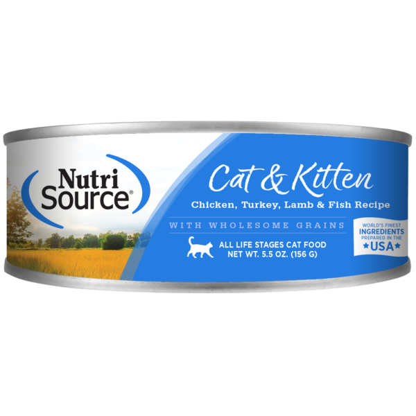 Nutrisource Chicken, Turkey, Lamb, and Fish Canned Cat Food 5.5 oz Online Hot Sale