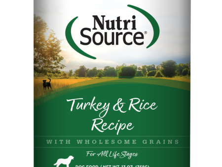 NutriSource Turkey & Rice Formula Canned Dog Food 13-oz For Cheap