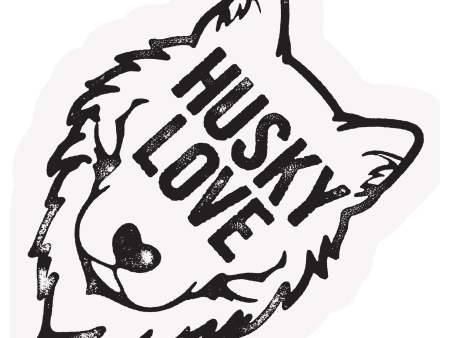 The Pet Foundry Husky Love Vinyl Sticker Fashion