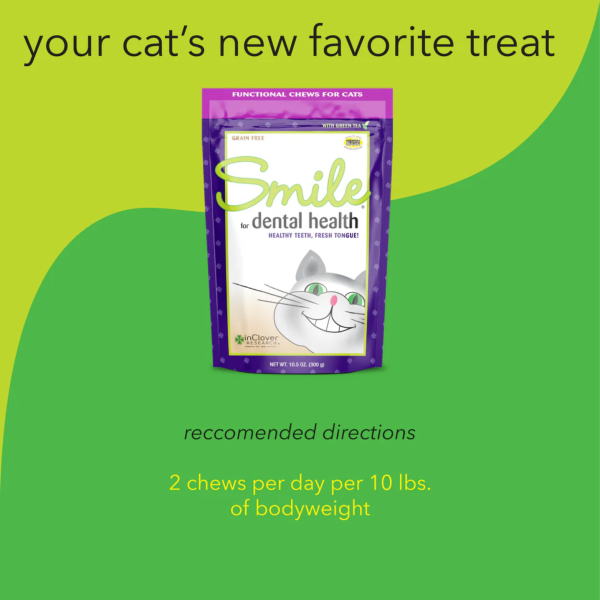 InClover Smile Dental Support Supplement Soft Chew for Cats For Discount