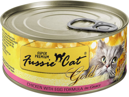 Fussie Cat Super Premium Chicken & Egg Formula in Gravy Canned Cat Food, 2.82-oz Online