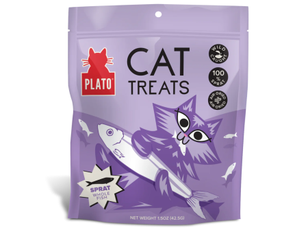 Plato Grain-Free Air Dried Baltic Sprat Cat Treats 2.5 oz Online now