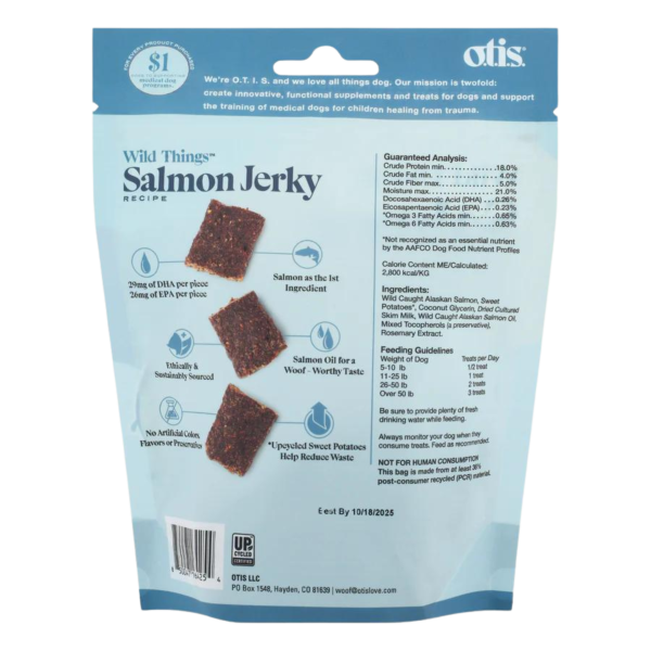 Otis Wild Things Salmon Recipe Jerky Dog Treats 4 oz Online