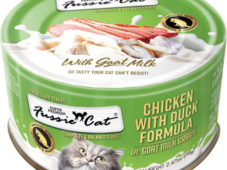 Fussie Cat Super Premium Chicken with Duck in Goats Milk Wet Cat Food, 2.47-oz Discount