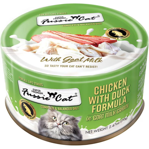 Fussie Cat Super Premium Chicken with Duck in Goats Milk Wet Cat Food, 2.47-oz Discount