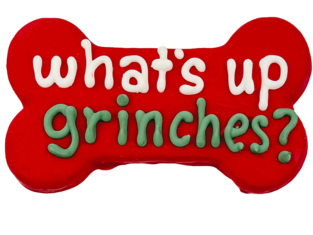 Bosco & Roxy s What Up Grinches? 6  Bone Holiday Gourmet Cookie For Discount