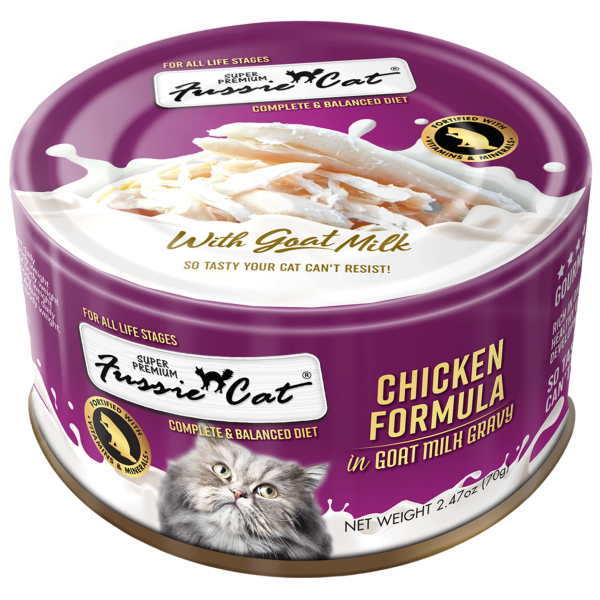 Fussie Cat Premium Chicken in Goats Milk Wet Cat Food, 2.47-oz Online Sale