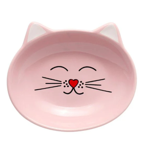 Park Life Designs Oscar Food Dish for Cats 4  Pink Sale