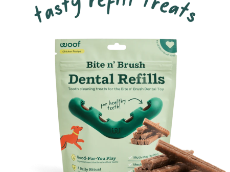 Woof Pet Bite n  Brush Refills Dog Treat Online now