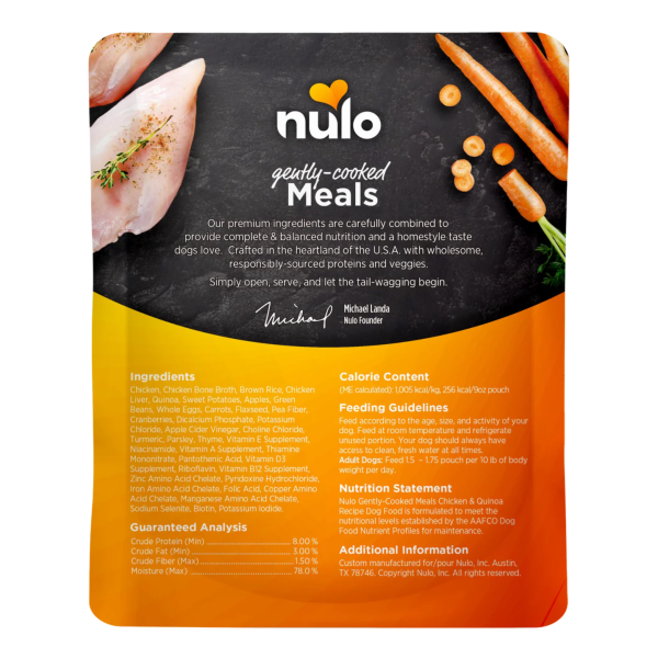 Nulo Freestyle Gently Cooked Meals Chicken & Quinoa Recipe 9 oz on Sale