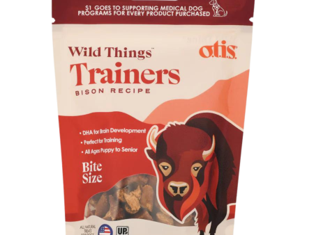 Otis Wild Things Bison Recipe Trainers Dog Treats 4 oz For Sale