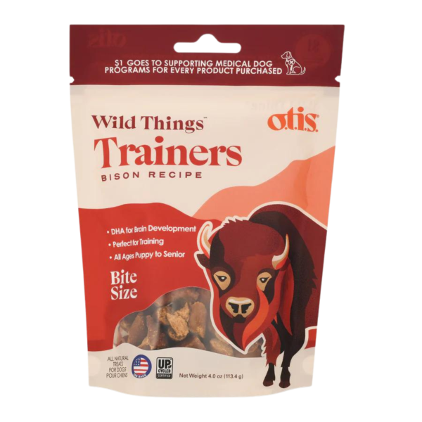 Otis Wild Things Bison Recipe Trainers Dog Treats 4 oz For Sale