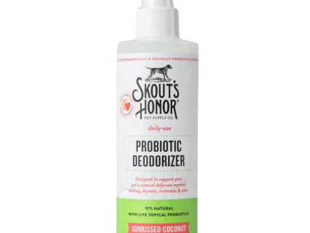 Skout s Honor Probiotic Daily Use Pet Deodorizer Sunkissed Coconut Cheap