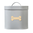 Park Life Designs Cheshire Oval Pet Treat Canister Grey Online now