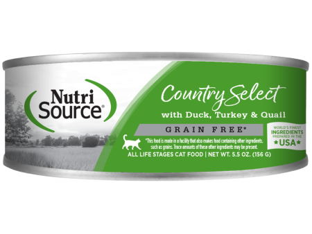 Nutrisource Country Select Grain-Free Canned Cat Food 5.5 oz For Sale