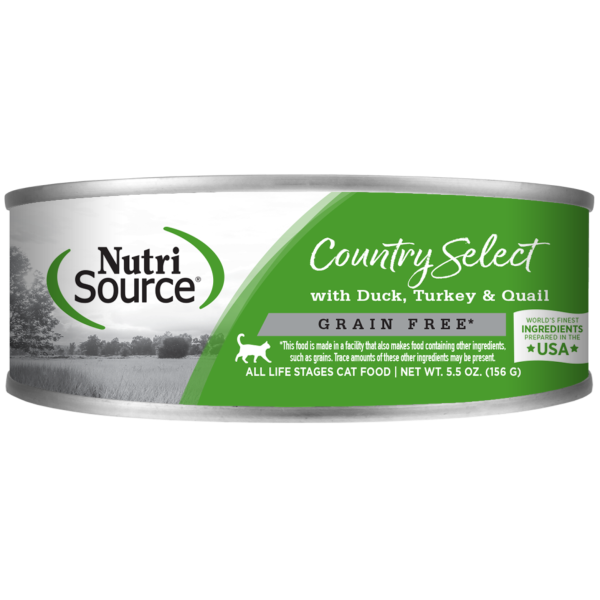 Nutrisource Country Select Grain-Free Canned Cat Food 5.5 oz For Sale