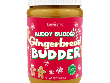 Bark Bistro Holiday Gingerbread Buddy Budder 17 oz Online