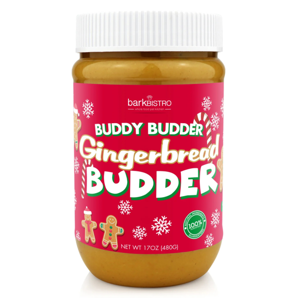 Bark Bistro Holiday Gingerbread Buddy Budder 17 oz Online