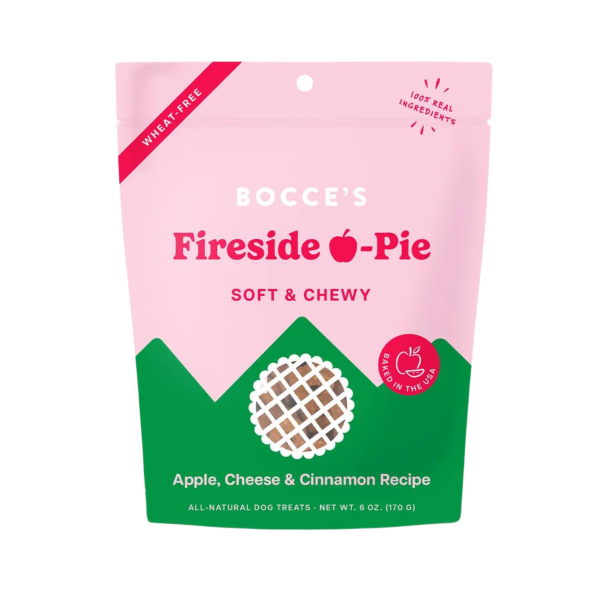 Bocce s Fireside Apple Pie Soft & Chewy Dog Treats 6 oz Hot on Sale