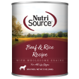 NutriSource Beef & Rice Formula Canned Dog Food 13-oz Online now