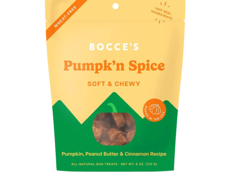 Bocce s Pumpkin Spice Soft & Chewy Dog Treats 6 oz For Discount