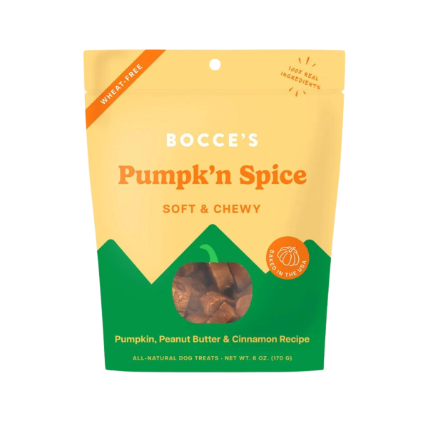 Bocce s Pumpkin Spice Soft & Chewy Dog Treats 6 oz For Discount