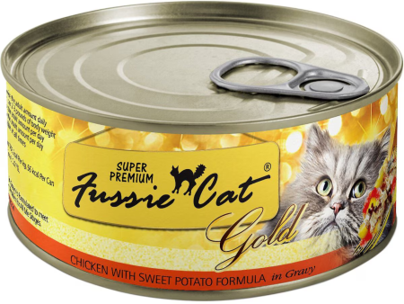 Fussie Cat Super Premium Chicken & Sweet Potato Formula in Gravy Canned Cat Food, 2.82-oz Cheap