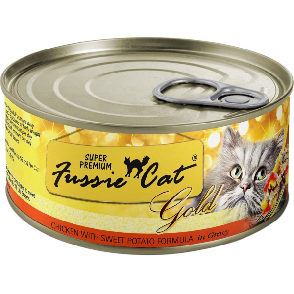 Fussie Cat Super Premium Chicken & Sweet Potato Formula in Gravy Canned Cat Food, 2.82-oz Cheap