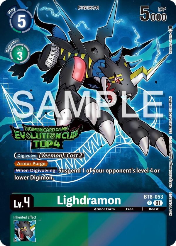 Lighdramon [BT8-053] (2024 Evolution Cup Top 4) [New Awakening Promos] Hot on Sale